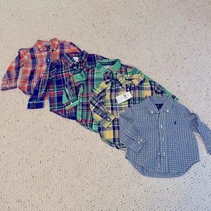 18m Ralph Lauren button down shirts (lot of 5)